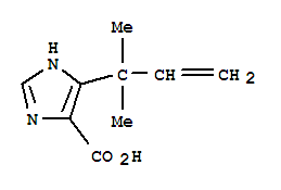 1H-imidazole-5-carboxylic acid, 4-(1,1-dimethyl-2-propen-1-yl)-Structure,714273-87-7Structure 1H-imidazole-5-carboxylic acid, 4-(1,1-dimethyl-2-propen-1-yl)- Structure,714273-87-7Structure