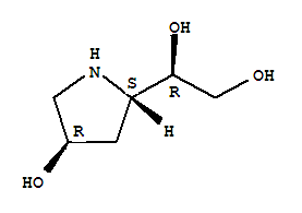 (1r)-(9ci)-1-[(2s,4r)-4-羥基-2-吡咯烷]-1,2-乙烷二醇結構式_716312-21-9結構式