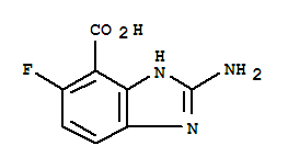 1H-benzimidazole-4-carboxylicacid,2-amino-5-fluoro-(9ci)Structure,716362-28-6Structure 1H-benzimidazole-4-carboxylicacid,2-amino-5-fluoro-(9ci) Structure,716362-28-6Structure