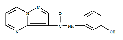 (9CI)-N-(3-羥基苯基)-吡唑并[1,5-a]嘧啶-3-羧酰胺結(jié)構(gòu)式_717828-52-9結(jié)構(gòu)式