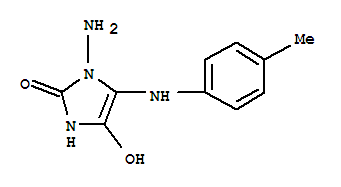 (9ci)-1-氨基-1,3-二氫-4-羥基-5-[(4-甲基苯基)氨基]-2H-咪唑-2-酮結(jié)構(gòu)式_719295-68-8結(jié)構(gòu)式