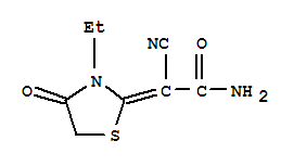 (9ci)-2-氰基-2-(3-乙基-4-氧代-2-噻唑啉基)-乙酰胺結(jié)構(gòu)式_721412-54-0結(jié)構(gòu)式