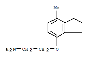 (9ci)-2-[(2,3-二氫-7-甲基-1H-茚-4-基)氧基]-乙胺結(jié)構(gòu)式_724441-06-9結(jié)構(gòu)式