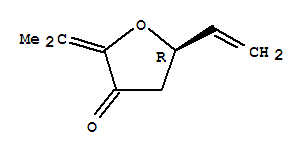 (5r)-(9ci)-5-乙烯二氫-2-(1-甲基亞乙基)-3(2H)-呋喃酮結構式_724477-81-0結構式