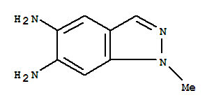 1H-indazole-5,6-diamine, 1-methyl-Structure,724766-98-7Structure 1H-indazole-5,6-diamine, 1-methyl- Structure,724766-98-7Structure