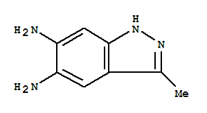 1H-indazole-5,6-diamine, 3-methyl-Structure,724767-00-4Structure 1H-indazole-5,6-diamine, 3-methyl- Structure,724767-00-4Structure