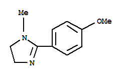 1H-imidazole,4,5-dihydro-2-(4-methoxyphenyl)-1-methyl-(9ci)Structure,727408-53-9Structure 1H-imidazole,4,5-dihydro-2-(4-methoxyphenyl)-1-methyl-(9ci) Structure,727408-53-9Structure