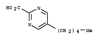 (9ci)-5-戊基-2-嘧啶羧酸結構式_72790-10-4結構式