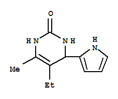 (9ci)-5-乙基-3,4-二氫-6-甲基-4-(1H-吡咯-2-基)-2(1H)-嘧啶酮結(jié)構(gòu)式_728004-24-8結(jié)構(gòu)式