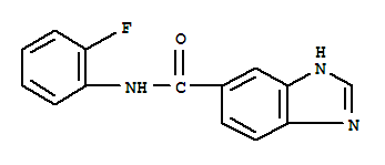 1H-benzimidazole-5-carboxamide,n-(2-fluorophenyl)-(9ci)Structure,728028-79-3Structure 1H-benzimidazole-5-carboxamide,n-(2-fluorophenyl)-(9ci) Structure,728028-79-3Structure
