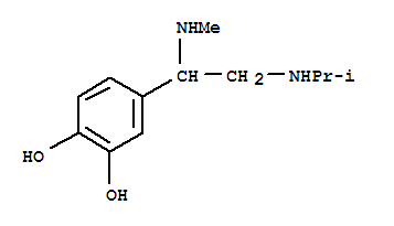 (9ci)-4-[1-(甲基氨基)-2-[(1-甲基乙基)氨基]乙基]-1,2-苯二醇結構式_730234-53-4結構式