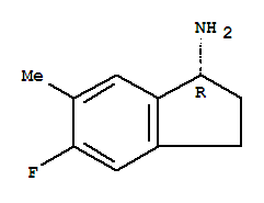 1H-inden-1-amine,5-fluoro-2,3-dihydro-6-methyl-,(1r)-(9ci)Structure,730980-45-7Structure 1H-inden-1-amine,5-fluoro-2,3-dihydro-6-methyl-,(1r)-(9ci) Structure,730980-45-7Structure