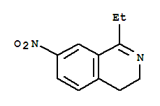 (9ci)-1-乙基-3,4-二氫-7-硝基-異喹啉結(jié)構(gòu)式_731764-46-8結(jié)構(gòu)式