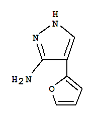 (9ci)-4-(2-呋喃)-1H-吡唑-3-胺結(jié)構(gòu)式_733055-39-5結(jié)構(gòu)式