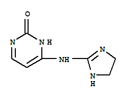 (9ci)-4-[(4,5-二氫-1H-咪唑-2-基)氨基]-2(1H)-嘧啶酮結構式_734488-40-5結構式