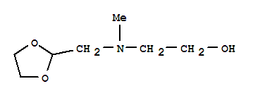 (9ci)-2-[(1,3-二氧雜烷-2-甲基)甲基氨基]-乙醇結(jié)構(gòu)式_736883-79-7結(jié)構(gòu)式