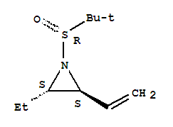 (2s,3s)-(9ci)-1-[(r)-(1,1-二甲基乙基)亞磺?；鵠-2-乙烯-3-乙基-氮丙啶結(jié)構(gòu)式_736947-20-9結(jié)構(gòu)式