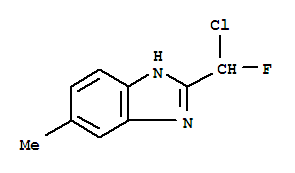 1H-benzimidazole,2-(chlorofluoromethyl)-5-methyl-(9ci)Structure,73774-30-8Structure 1H-benzimidazole,2-(chlorofluoromethyl)-5-methyl-(9ci) Structure,73774-30-8Structure