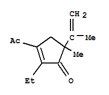 (9ci)-3-乙酰基-2-乙基-5-甲基-5-(1-甲基乙烯)-2-環(huán)戊烯-1-酮結(jié)構(gòu)式_741694-90-6結(jié)構(gòu)式