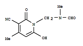 (9ci)-n-[(3-氰基-6-羥基-4-甲基-2-氧代-1(2H)-吡啶)甲基]-n-甲基-甲酰胺結構式_746552-22-7結構式