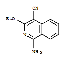 (9ci)-1-氨基-3-乙氧基-4-異喹啉甲腈結(jié)構(gòu)式_74745-54-3結(jié)構(gòu)式