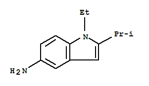 1H-indol-5-amine,1-ethyl-2-(1-methylethyl)-(9ci)Structure,748747-29-7Structure 1H-indol-5-amine,1-ethyl-2-(1-methylethyl)-(9ci) Structure,748747-29-7Structure