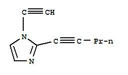 1H-imidazole,1-ethynyl-2-(1-pentynyl)-(9ci)Structure,750647-95-1Structure 1H-imidazole,1-ethynyl-2-(1-pentynyl)-(9ci) Structure,750647-95-1Structure