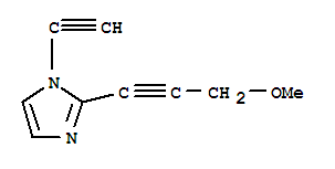 1H-imidazole,1-ethynyl-2-(3-methoxy-1-propynyl)-(9ci)Structure,750647-96-2Structure 1H-imidazole,1-ethynyl-2-(3-methoxy-1-propynyl)-(9ci) Structure,750647-96-2Structure