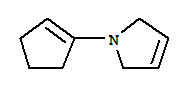 1H-pyrrole,1-(1-cyclopenten-1-yl)-2,5-dihydro-(9ci) Structure,752205-96-2Structure