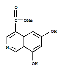 (9ci)-6,8-二羥基-4-異喹啉羧酸甲酯結(jié)構(gòu)式_754215-76-4結(jié)構(gòu)式