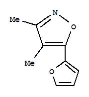 (9ci)-5-(2-呋喃)-3,4-二甲基-異噁唑結(jié)構(gòu)式_75601-30-8結(jié)構(gòu)式