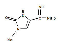 1H-imidazole-4-carboximidamide,2,3-dihydro-1-methyl-2-oxo-(9ci)Structure,756799-99-2Structure 1H-imidazole-4-carboximidamide,2,3-dihydro-1-methyl-2-oxo-(9ci) Structure,756799-99-2Structure
