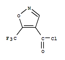 (9ci)-5-(三氟甲基)-4-異噁唑羰酰氯結(jié)構(gòu)式_75706-01-3結(jié)構(gòu)式