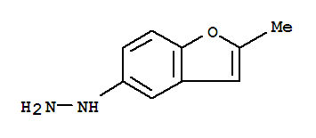 Hydrazine, (2-methyl-5-benzofuranyl)-Structure,757126-27-5Structure Hydrazine, (2-methyl-5-benzofuranyl)- Structure,757126-27-5Structure