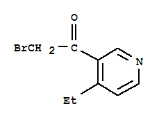 Ethanone, 2-bromo-1-(4-ethyl-3-pyridinyl)-(9ci)Structure,757180-99-7Structure Ethanone, 2-bromo-1-(4-ethyl-3-pyridinyl)-(9ci) Structure,757180-99-7Structure