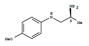 (2s)-(9ci)-n1-(4-甲氧基苯基)-1,2-丙二胺結(jié)構式_757976-21-9結(jié)構式