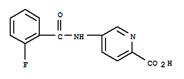 (9ci)-5-[(2-氟苯甲?；?氨基]-2-吡啶羧酸結(jié)構(gòu)式_759427-33-3結(jié)構(gòu)式