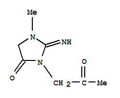 (9ci)-2-亞氨基-1-甲基-3-(2-氧代丙基)-4-咪唑啉酮結構式_759430-95-0結構式