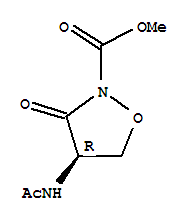 (r)-(9ci)-4-(乙?；被?-3-氧代-2-異噁唑啉羧酸甲酯結(jié)構(gòu)式_75975-46-1結(jié)構(gòu)式