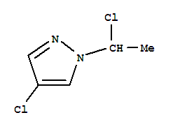 (9ci)-4-氯-1-(1-氯乙基)-1H-吡唑結(jié)構(gòu)式_760124-03-6結(jié)構(gòu)式