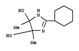 1H-imidazole-4,5-diol, 2-cyclohexyl-4,5-dihydro-4,5-dimethyl- (9ci)Structure,761348-76-9Structure 1H-imidazole-4,5-diol, 2-cyclohexyl-4,5-dihydro-4,5-dimethyl- (9ci) Structure,761348-76-9Structure