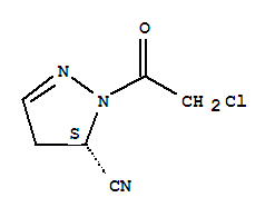 (5s)-(9ci)-1-(氯乙?；?-4,5-二氫-1H-吡唑-5-甲腈結(jié)構(gòu)式_761414-86-2結(jié)構(gòu)式