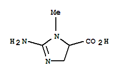 1H-imidazole-5-carboxylicacid,2-amino-4,5-dihydro-1-methyl-(9ci)Structure,76146-25-3Structure 1H-imidazole-5-carboxylicacid,2-amino-4,5-dihydro-1-methyl-(9ci) Structure,76146-25-3Structure