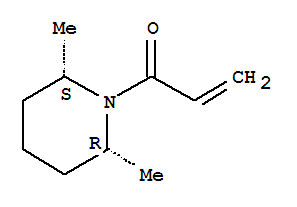 (2r,6s)-rel-(9ci)-2,6-二甲基-1-(1-氧代-2-丙烯基)-哌啶結(jié)構(gòu)式_762287-47-8結(jié)構(gòu)式