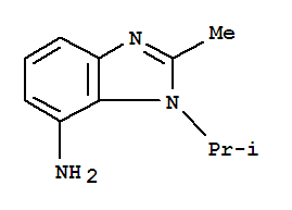 (9ci)-2-甲基-1-(1-甲基乙基)-1H-苯并咪唑-7-胺結(jié)構(gòu)式_76320-93-9結(jié)構(gòu)式