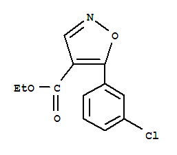 (9ci)-5-(3-氯苯基)-4-異噁唑羧酸乙酯結構式_76344-85-9結構式