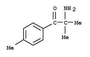  2-氨基-2-甲基-1-(4-甲基苯基)-1-丙酮結(jié)構(gòu)式_764598-58-5結(jié)構(gòu)式