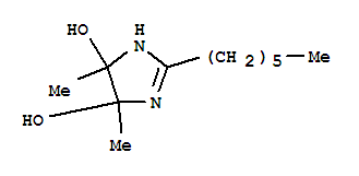 1H-imidazole-4,5-diol, 2-hexyl-4,5-dihydro-4,5-dimethyl- (9ci)Structure,765218-49-3Structure 1H-imidazole-4,5-diol, 2-hexyl-4,5-dihydro-4,5-dimethyl- (9ci) Structure,765218-49-3Structure