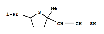 (9ci)-2-[四氫-2-甲基-5-(1-甲基乙基)-2-噻吩]-乙烯硫醇結(jié)構(gòu)式_767329-96-4結(jié)構(gòu)式