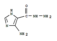 1H-imidazole-4-carboxylicacid,5-amino-,hydrazide(9ci)Structure,76808-69-0Structure 1H-imidazole-4-carboxylicacid,5-amino-,hydrazide(9ci) Structure,76808-69-0Structure
